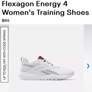 Reebok Women's Flexagon Energy Tr 4 Sneaker   White/Pure Grey/Maroon   US Sz 9.5